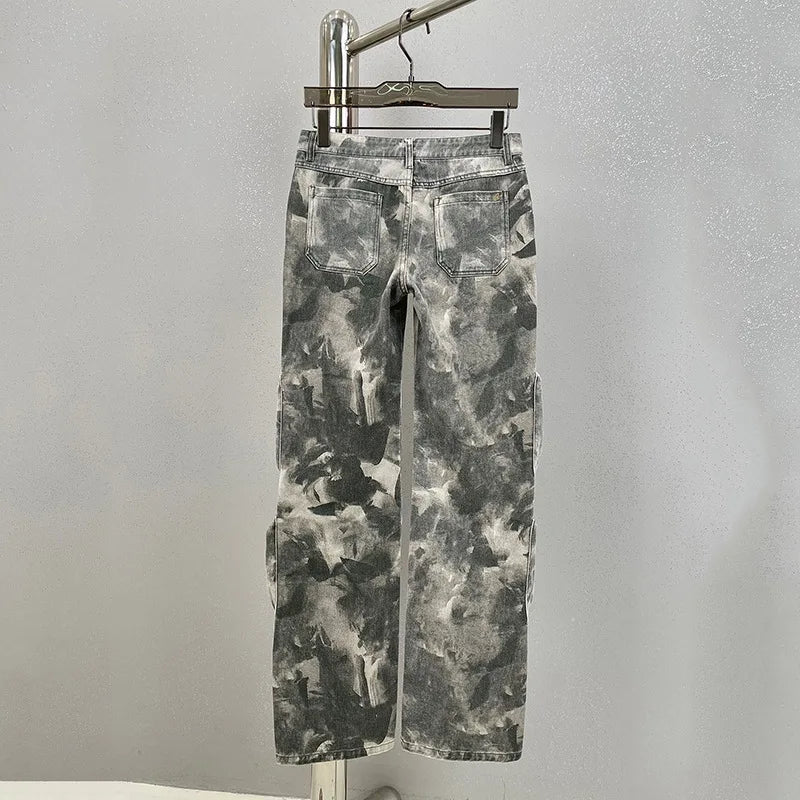 Trendy Camo Cargo Pants